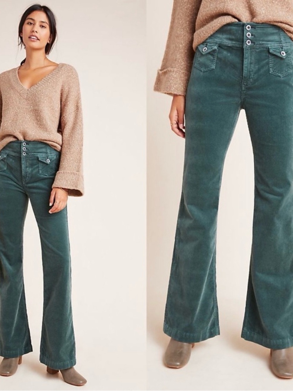 Anthropologie Pilcro And The Letterpress High-Rise Bootcut Corduroy Pants 31 - Picture 2 of 15
